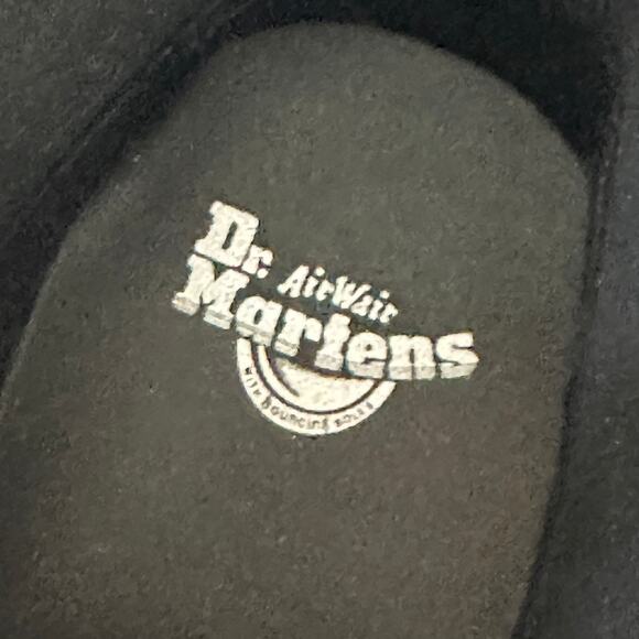 Dr. Martens Molly Boots Black Silver Platform Combat Patent Leather Women's 8 - Picture 5 of 10